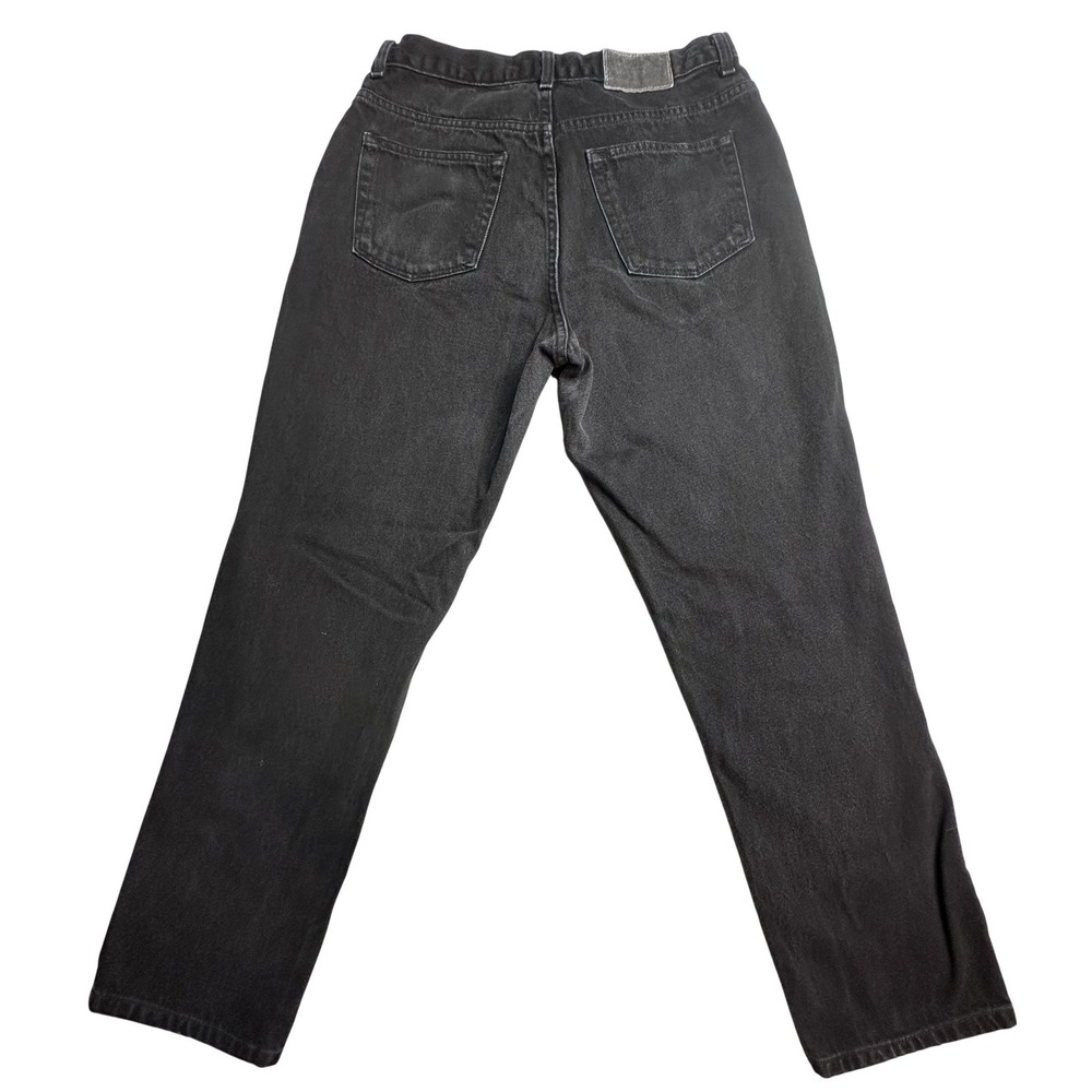 Vintage Geoffrey Beene Straight Jeans Mens 34x32 (32x30) Charcoal‎ Gray Denim
